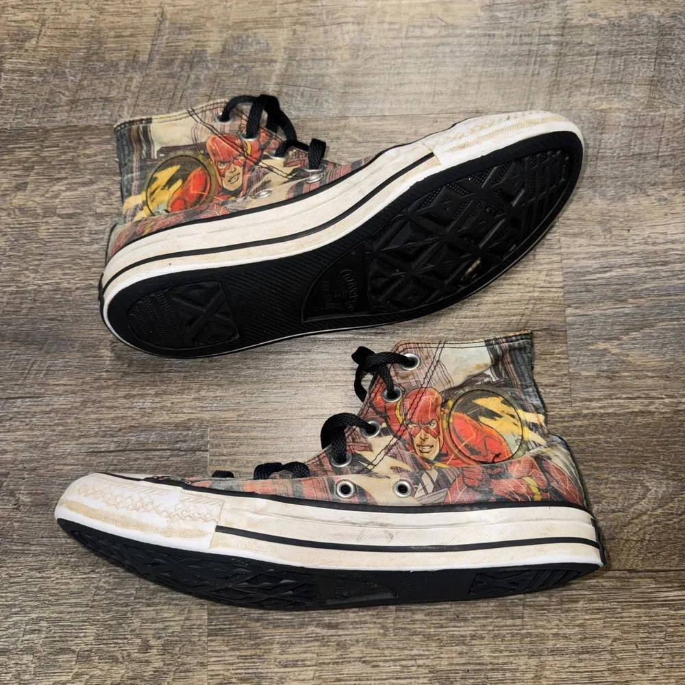 Converse Chuck Taylor All Star DC Comics The Flash High Top Sneakers Mens 6